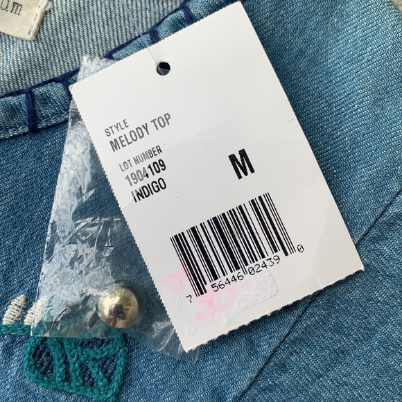 Angel + Premium Embroidered Jean Shirt - Picture 3 of 9